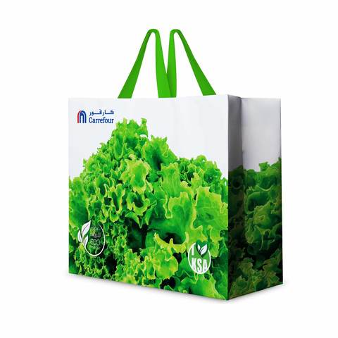 Eco shopping bag salad
