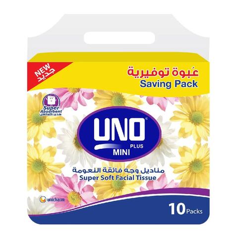 Uno Facial Tissue 180 Sheets X 10