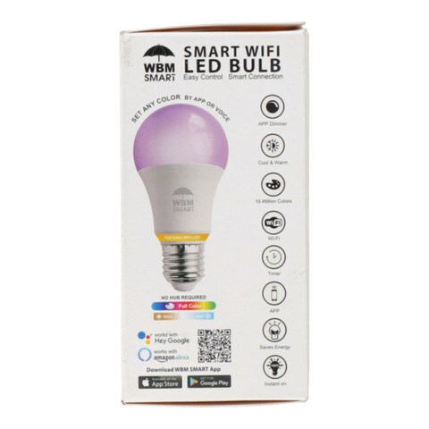 WBM Smart Wifi LED Bulb 9 watt