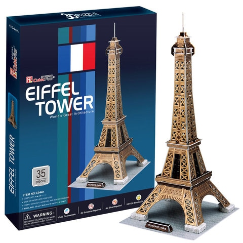 Cubic Fun Eiffel Tower 3D Puzzle Small