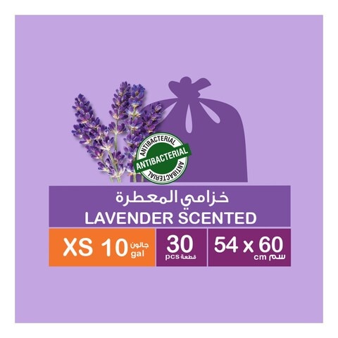 Enviro Care 10 Gallon Lavender Scented Purpler 30 Garbage Bags