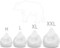 Luxe Decora PVC Bean Bag Cover Only (Medium, White)