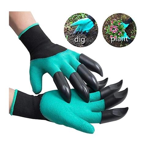 Gt Garden Gloves With Plastic Claws Multicolour