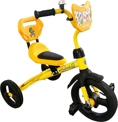 Yellow tricycle store for toddlers