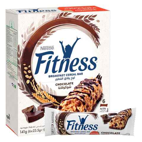 Nestle Fitness Chocolate Breakfast Cereal Bar 23.5g Pack of 6