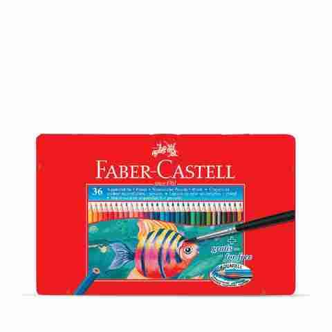 Faber-Castell Water Colour Pencils + Brush 36 Colors