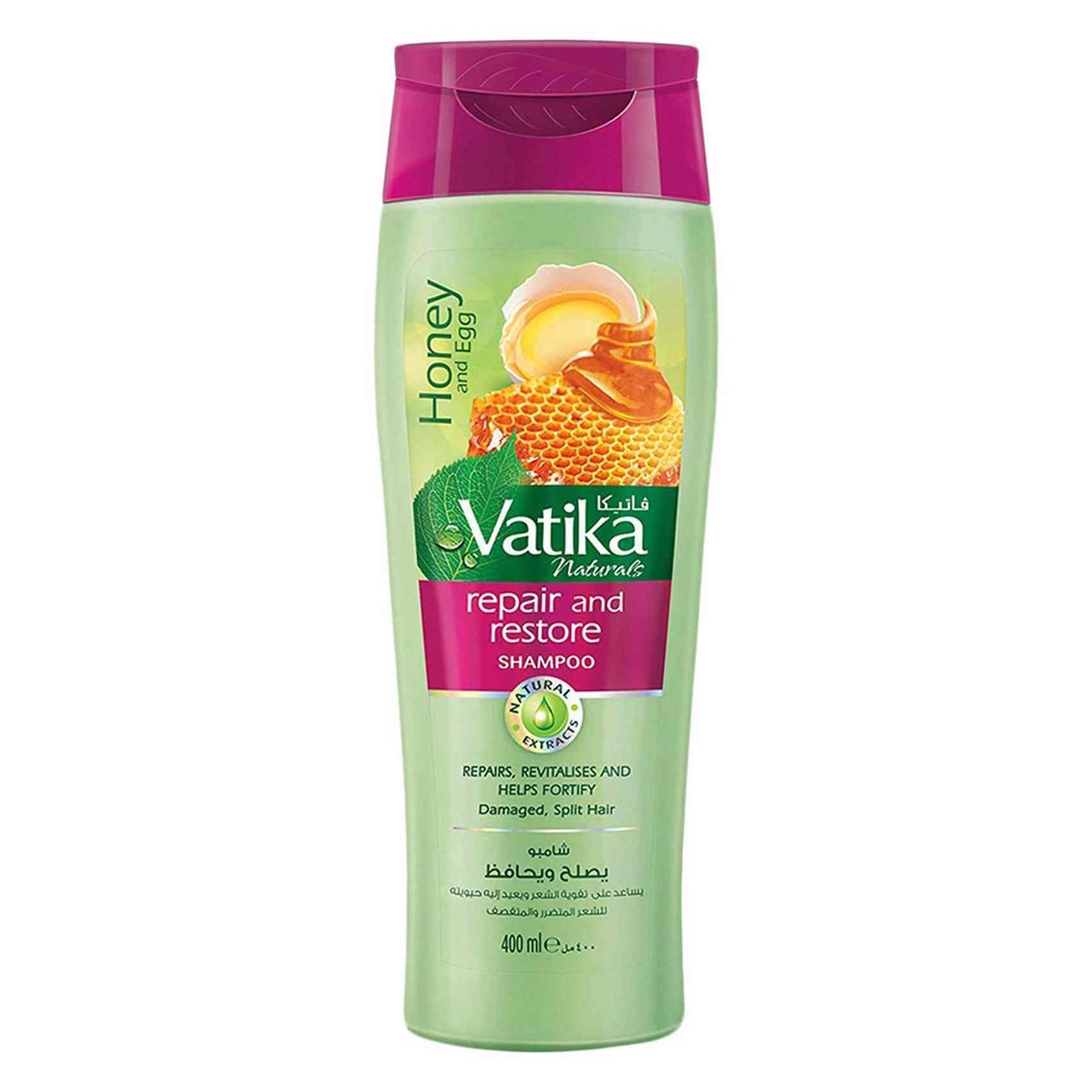 Buy Vatika Naturals Shampoo Repair And Restore Honey And Eggs 400ml