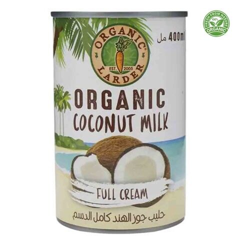 Organic Larder Coconut Milk Full Cream 400ml