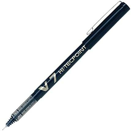 Buy Pilot V7 Hi Tecpoint Pen Black in UAE