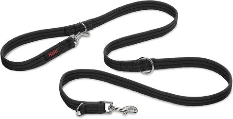 Black leather best sale dog leash