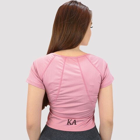 Colorfulkoala Women's Dreamlux V Neck Short Sleeve Yoga Shirts U-Back  Workout Tops(XS, Carrot) at  Women's Clothing store
