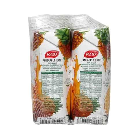 KDD Pineapple Juice 250mlx6