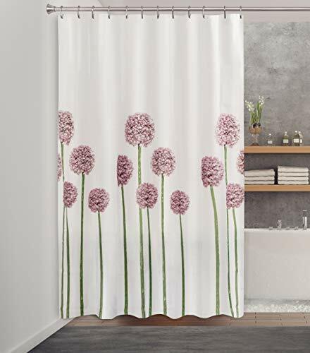 Splash Home Allium Polyester Fabric, Splash Home Fabric Shower Curtain