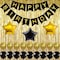Doreen Black,Gold Balloons and Paper Pom Poms Party Supplies for Birthday