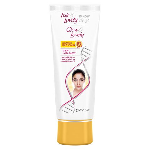 Fair &amp; Lovely Face Cream With Spf 30 Advanced Multi Vitamin For Glowing Skin 100g