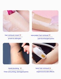 Painless Crystal Hair Remover Tools, Magic Crystal Hair Eraser, Soft Smooth Skin Fast &amp; Easy Crystal Hair Removal for Men and Women (Upgrade Pink)