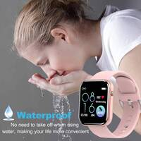 Full Touch Screen Bluetooth And Heart Tracker Smart watch Pink