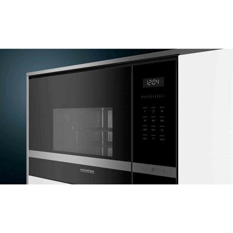 Siemens iQ500 Built-in Microwave Oven With Grill 25L BE555LMS0M Black