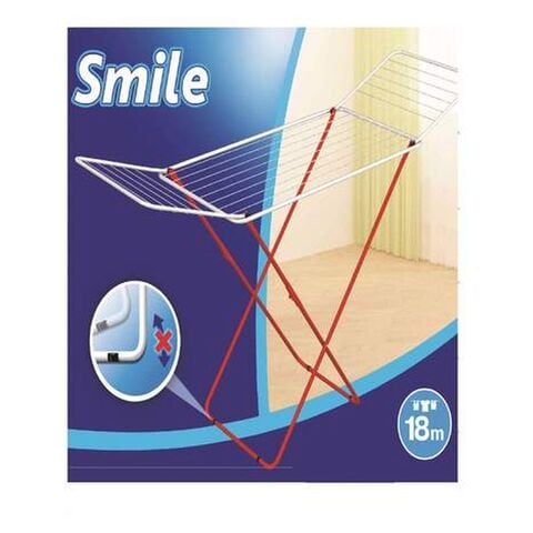 Vileda Smile X-Leg Indoor Cloth Dryer White And Red 18m