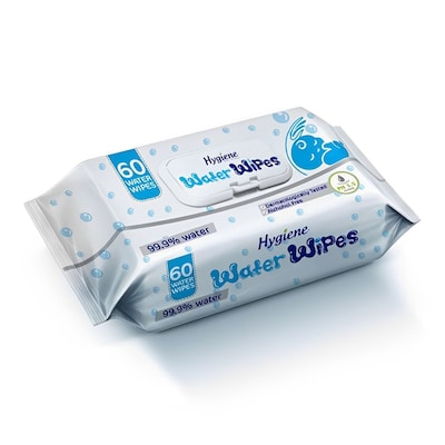Buy Hygiene Baby Water Wipes - 60 Wipes - 2 Pieces Online - Shop