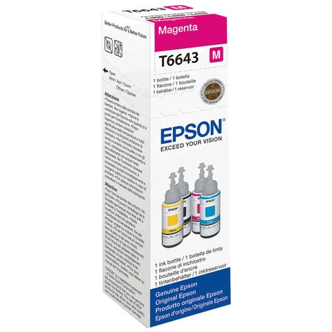 Epson Ink Bottle T6643 Magenta 70ml