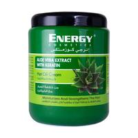 Energy Cosmetics Keratin Hot Oil Hair Cream, Aloe Vera Extracts - 1000 ml