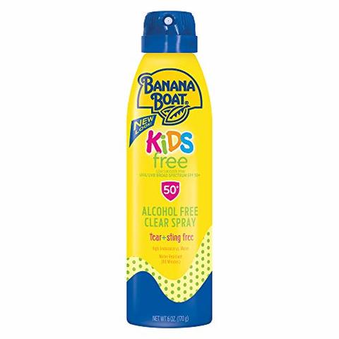 اشتري Banana Boat Kids Alcohol Free, Tear Free, Sting Free, Reef Friendly Sunscreen Spray, Broad Spectrum SPF 50, 6 Ounces في الامارات