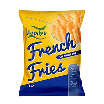 Buy Foodys French Fries Straight Cut 1KG Online - Shop Frozen Food on ...