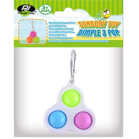 Power Joy Dimple 3 Pop Sensory Toy Multicolour