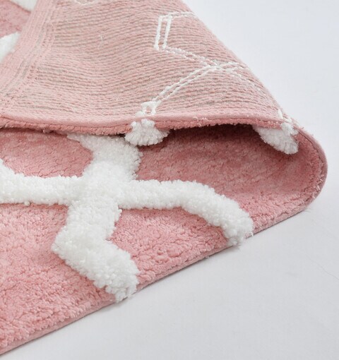 Home Style Shemtron Cotton Bath Mat Pink 50X80 cm