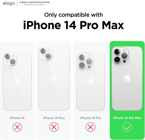 Elago Silicone for iPhone 14 Pro MAX case cover Shockproof compatible with MagSafe - Stone