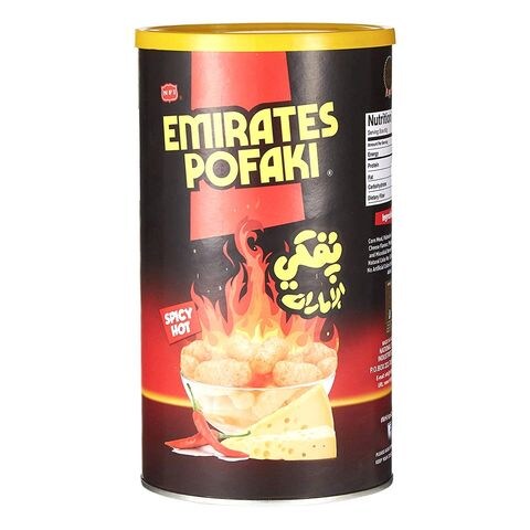 NFI Emirates Pofaki Spicy Hot Crispy Corn Curls 80g