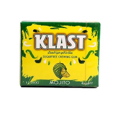 Buy Klast Sugar Free Chewing Gum with Mint Lemon - 80 gram in Egypt