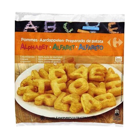 Buy Carrefour Alphabet Potatoes Fries 600g in Saudi Arabia