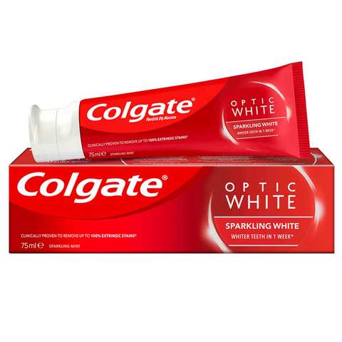 Colgate Toothpaste Optic White Sparkling White 75 Ml