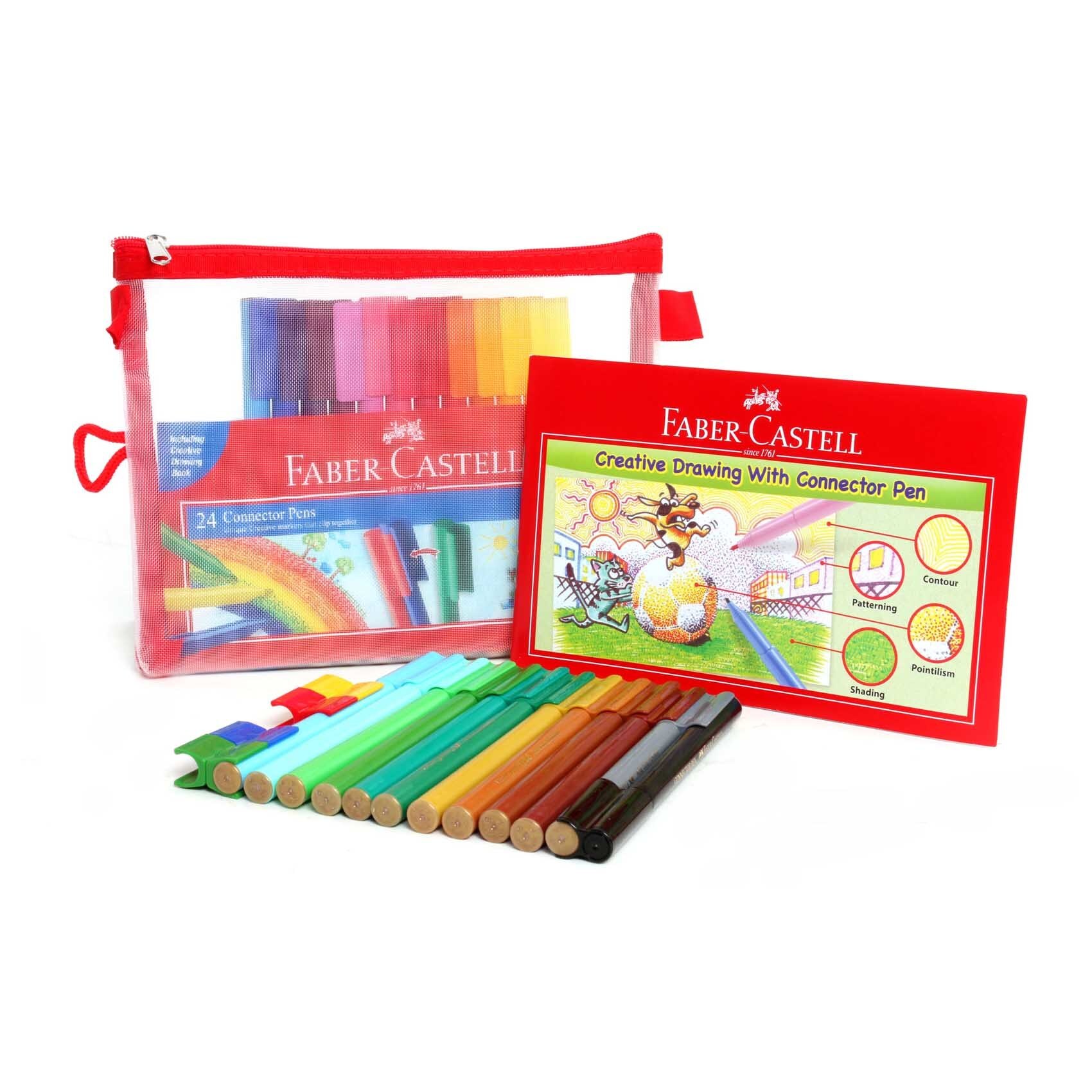 Buy Faber Castell Coloring Pencil 24 + Drawing Book