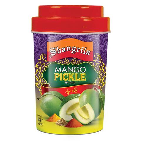 Shangrila Mango Pickle In Oil Plastic Jar 1 kg