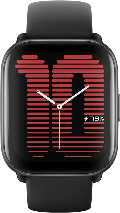 Amazfit Active Smart Watch With AI Fitness Exercise Coach, GPS, Bluetooth Calling &amp; Music, 14 Day Battery, 1.75&quot; AMOLED Display &amp; Alexa Built-In, Fitness Watch For Android &amp; iPhone, Black