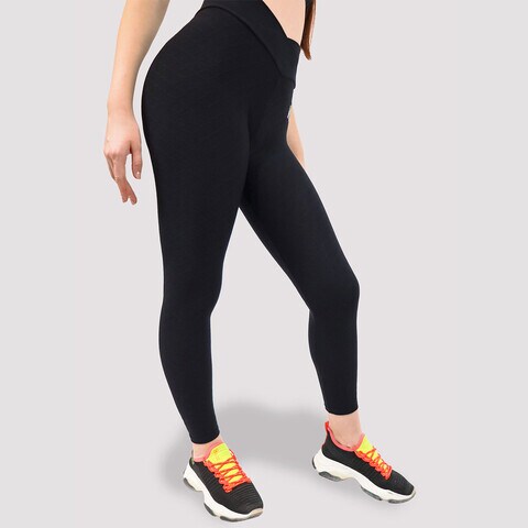 Buy Kidwala V-Waist Power Leggings - High V-cross Waistband Workout Gym  Yoga Seamless Pants for Women (Small, Black) Online - Shop on Carrefour UAE