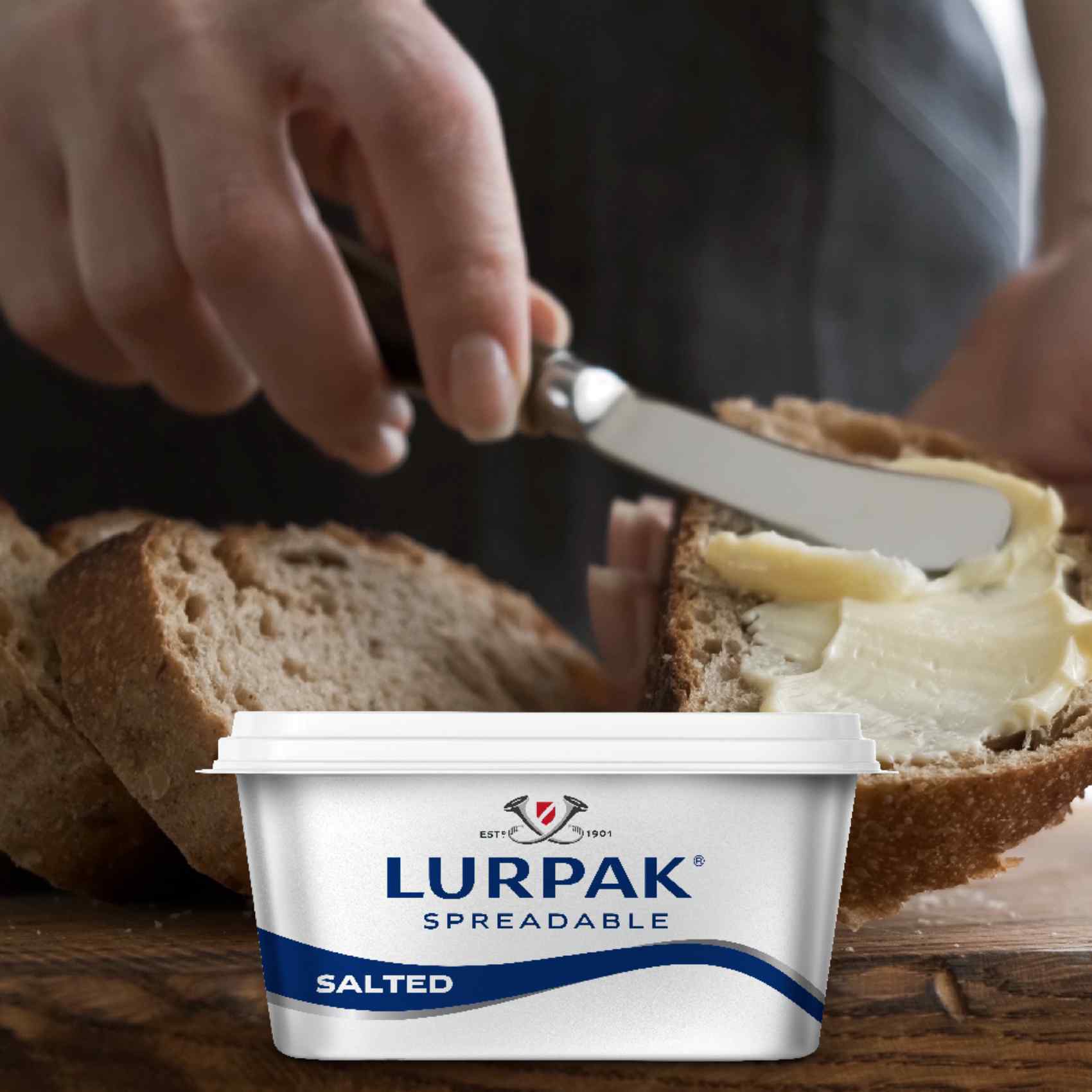 Buy Lurpak Salted Spreadable Butter 250g Online Shop Fresh Food on