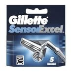 Buy Gillette Sensor Excel Men  Razor Blades 5 Refills in Kuwait