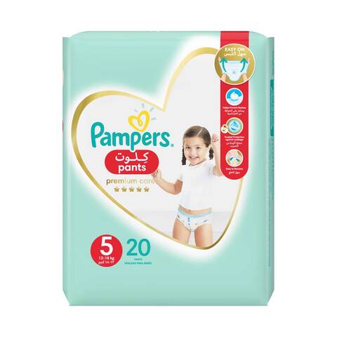 Pampers Premium Care Diaper Pants Junior Size 5 12-18kg 20 Count