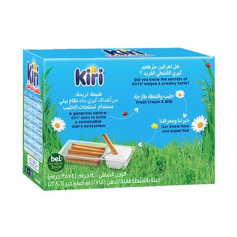 Kiri Dip &amp; Crunch Spreadable Cream Cheese and Breadsticks 4&#39;s&times;35g
