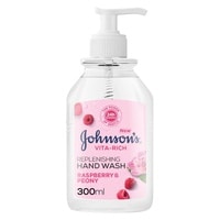 Johnson&#39;s Vita-Rich Replenishing Hand Wash Raspberry And Peony 300ml