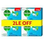 Buy Dettol Antibacterial Soap - Cool - 115 gram - 4 Piece in Egypt
