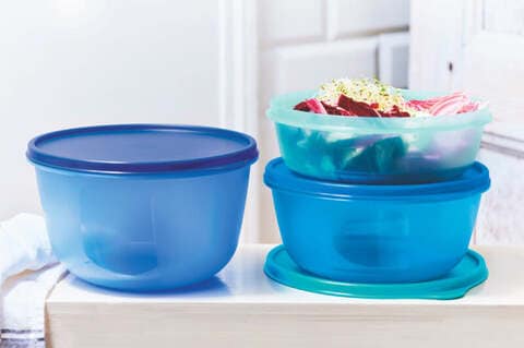 TUPPERWARE ESSENTIALS SEAL AND GO LARGE BOWL 3 PIECE SET – Tupperware Direct