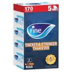 Buy Fine Facial Tissue 170 Sheets X 2 Ply Bundle Of 4 + 1 Free Pack in UAE