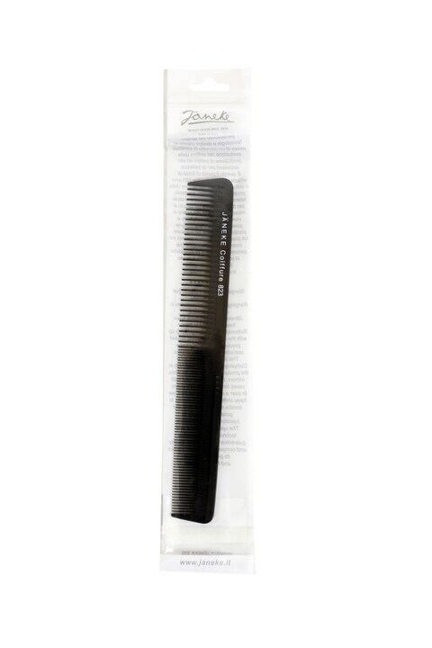 Janeke Professional Cutting Comb 17.5cm, Black