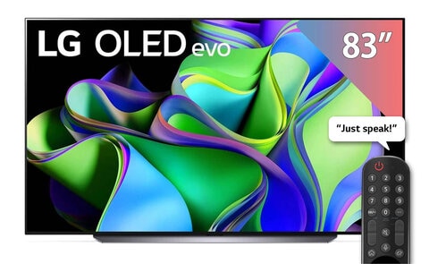 LG TV - 83-inch 4K UHD OLED Evo Smart with Built-in Receiver - OLED83C36LA