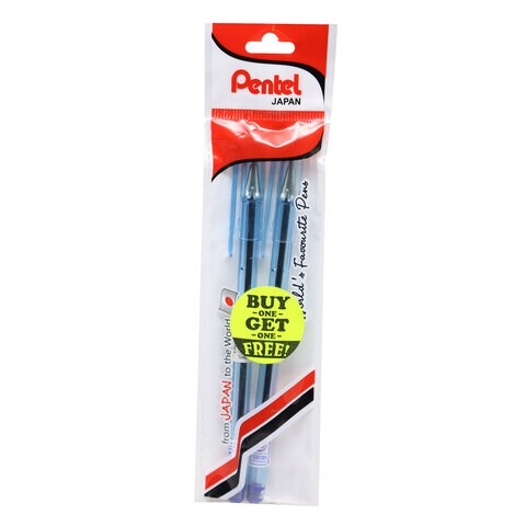 Pentel BK71 Energel Click Blue Pen Buy 1 Get 1 Free